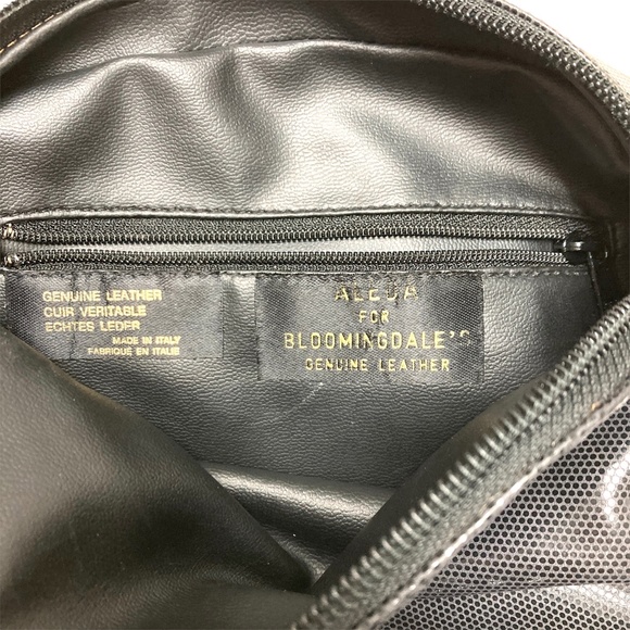 bag dark grey Laeda 4 Bloomingdales shoulder cross body leather faux lizard 9x5 - Picture 7 of 12